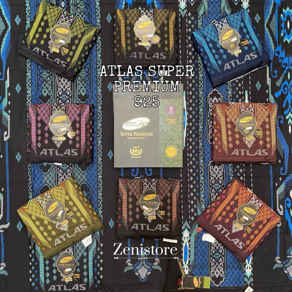 SARUNG ATLAS SUPER PREMIUM GOLD 920 925 HITAM WARNA READY BISA COD