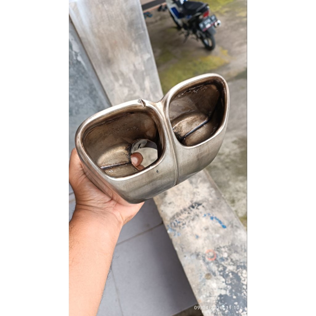 exhaust tip/buntut knalpot porsche cayman original copotan