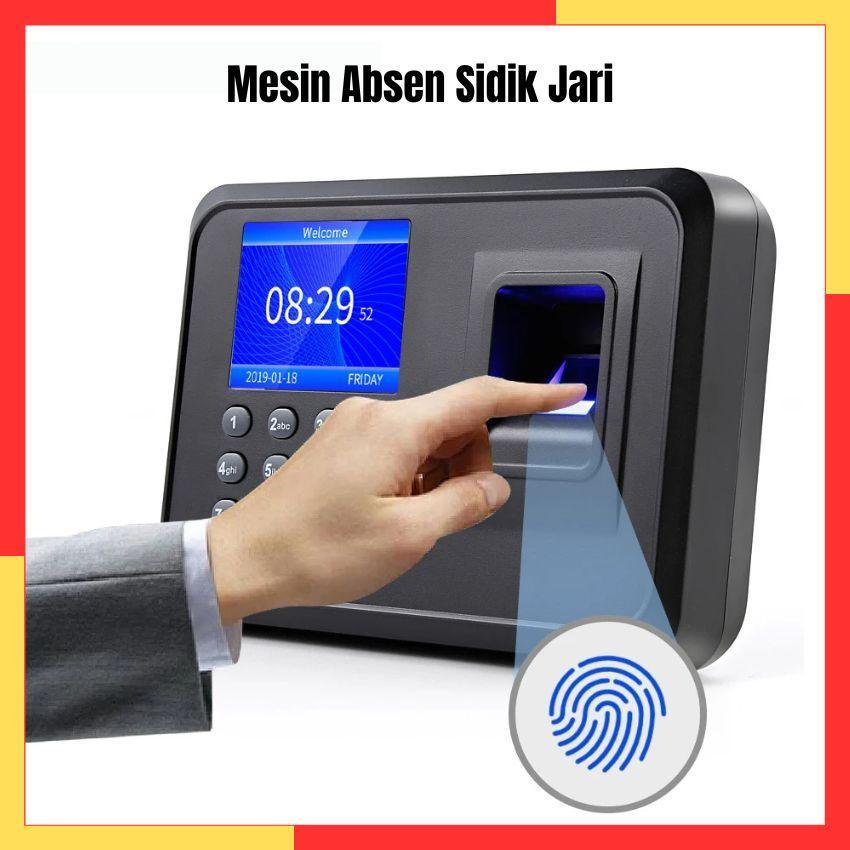 Mesin Absensi Sidik Jari Pesan Suara Fingerprint Akurat Finger Print Kapasitas 1000 Absen Karyawan S