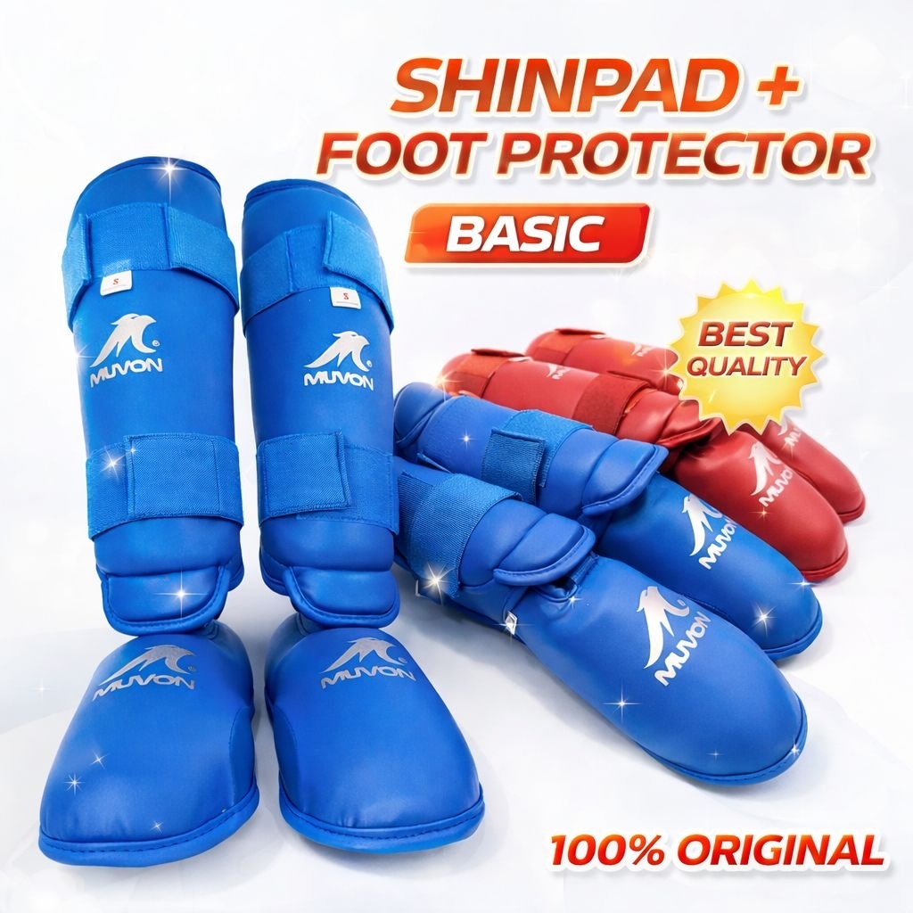Shinpad + Foot Protector Kaki Deker MUVON Basic