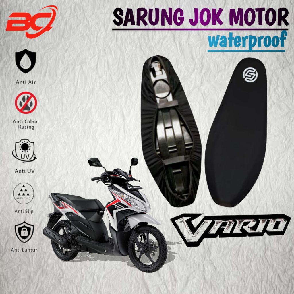 cover jok motor anti air vario 125, vario old 125 ,sarung jok motor waterproof,anti cakar kucing