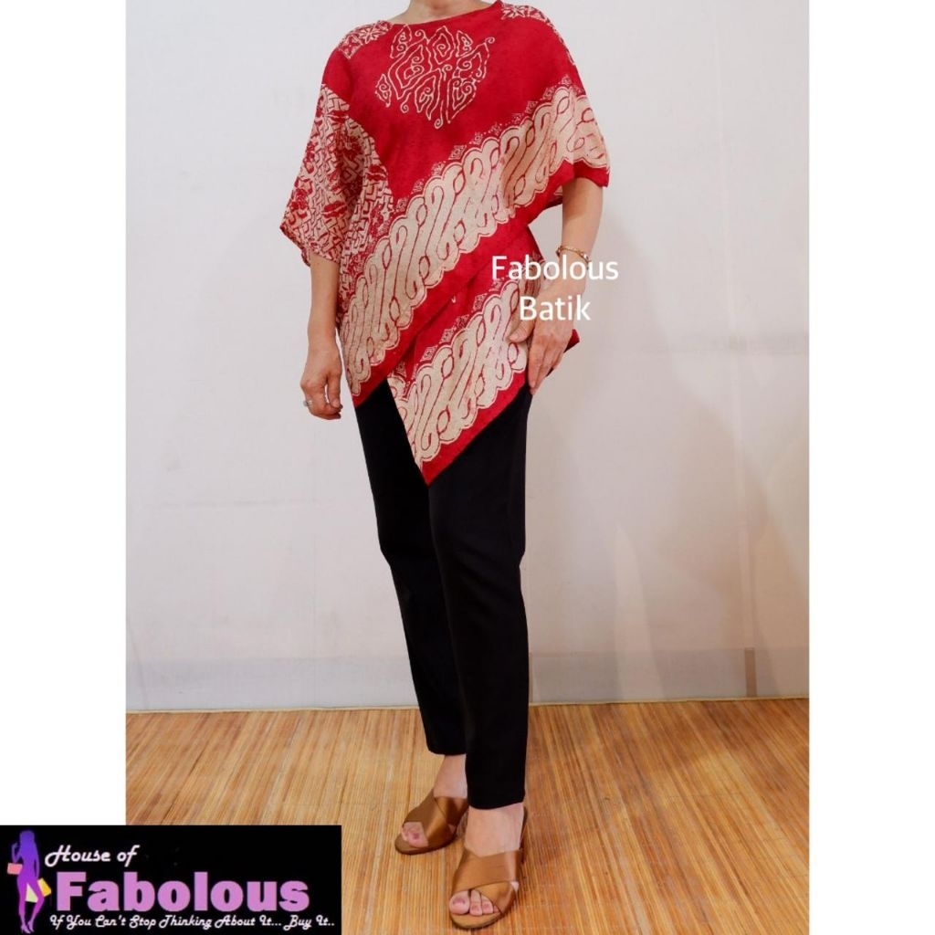 Atasan Batik Unik Wanita / Atasan Batik Wanita Unik / Blouse Batik Wanita / Atasan Batik Wanita Mura