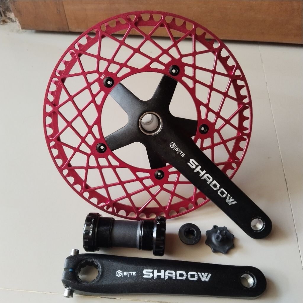 crankset syte 58T shadow HT2 lengkap + BB