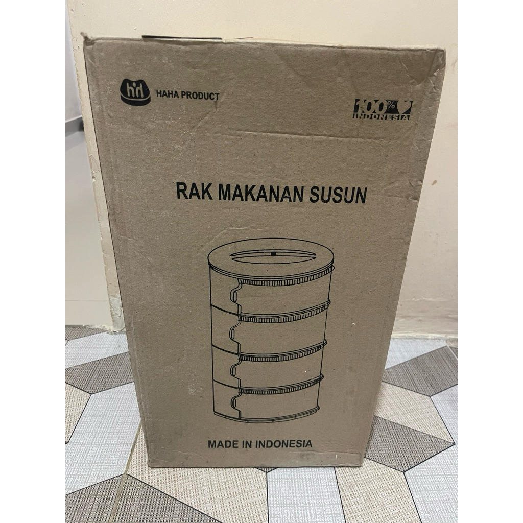 Rak makanan susun 4 tingkat