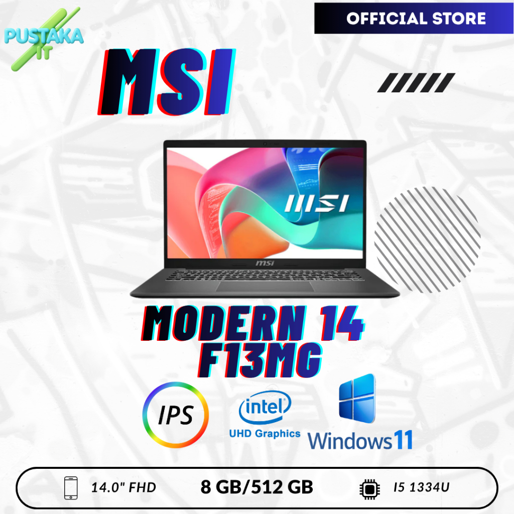 MSI MODERN 14 I5 1334 8GB 512GB W11 14.0FHD