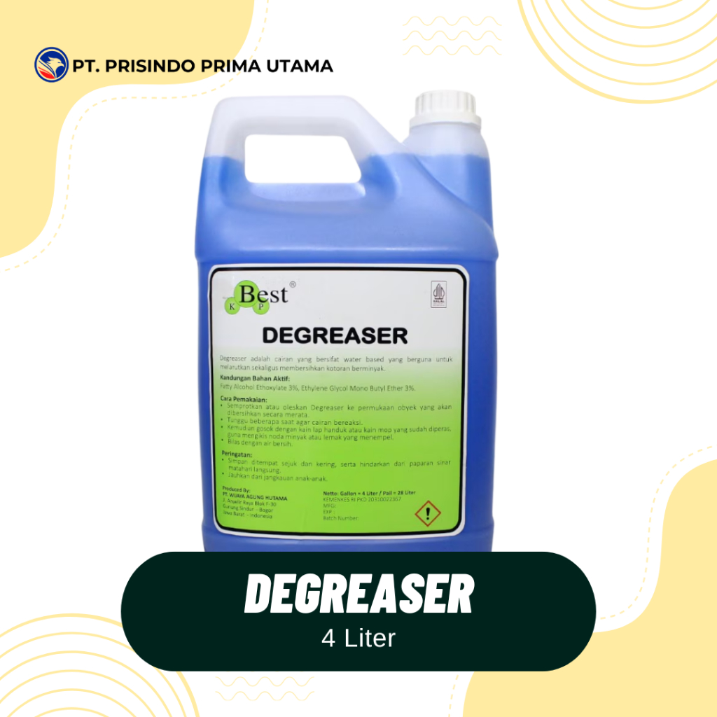 Degreaser Serbaguna Penghilang Oli & Lemak – Pembersih Mesin, Lantai, dan Peralatan Industri kemasan