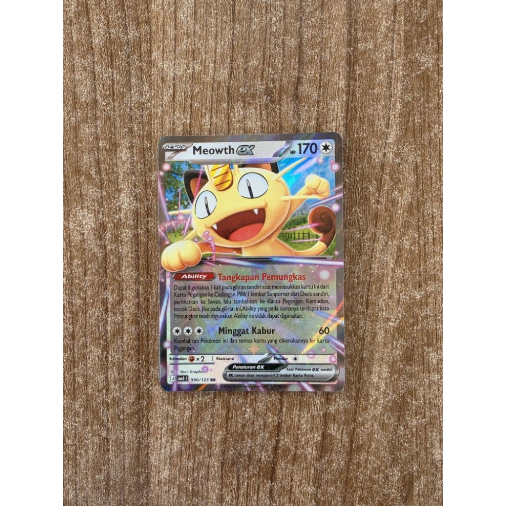 Pokemon TCG Meowth RR Ledakan Peniada