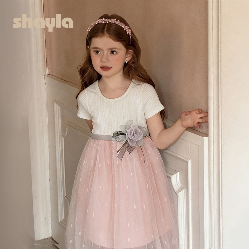 SHAYLA Ready Stock gaun anak perempuan 1 2 3 tahun 2026 Musim Panas Model Baru Baju Renang Korea Ren