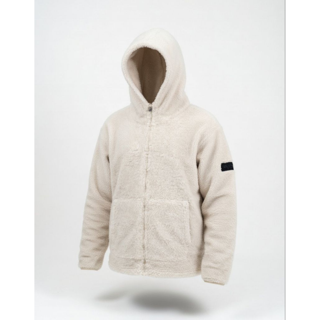 ZipHoodie Sherpa Fleece Kappa like national geogrpahic/nike tech Y2K bekas/second/pl/preloved