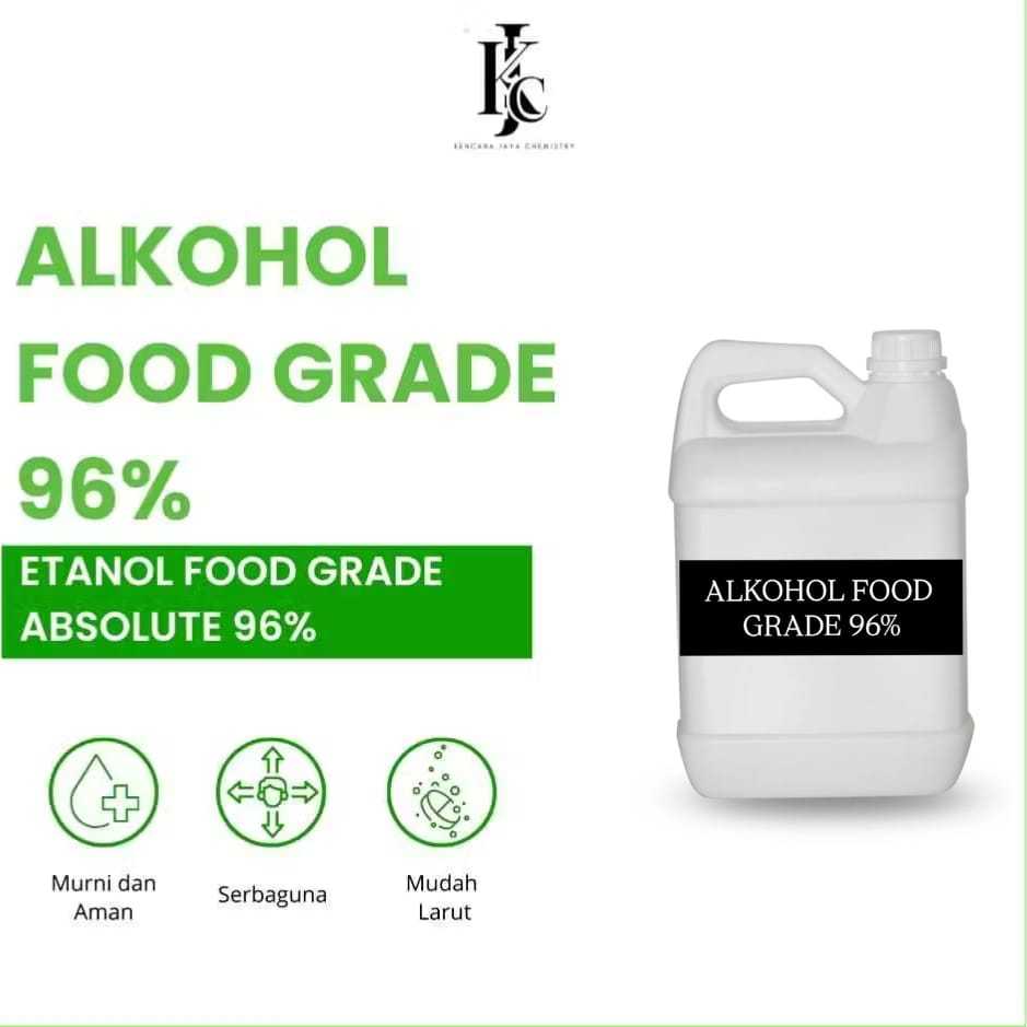 Alkohol/Etanol Food Grade 96%  Absolute 5 Liter