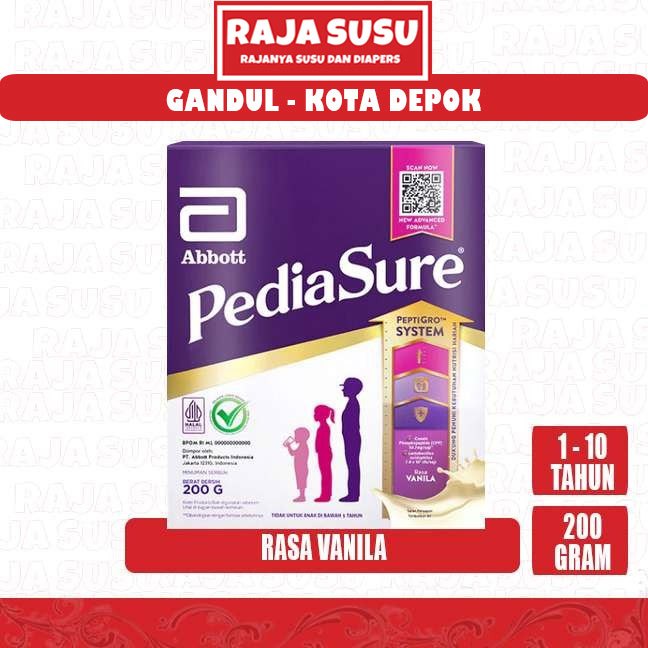 PEDIASURE VANILA 200GR - RAJA SUSU