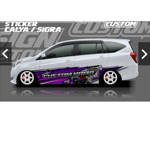 DECAL LIVERY CALYA,SIGRA,JAZZ,XENIA / STIKER MOBIL SIGRA CALYA