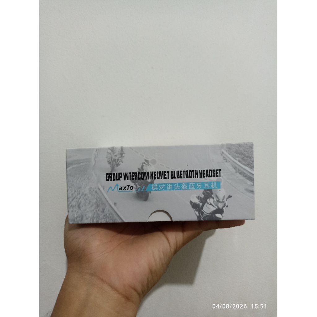 Intercom Helm Maxto M2C, Kondisi Baru (New Segel). Bukan barang second.