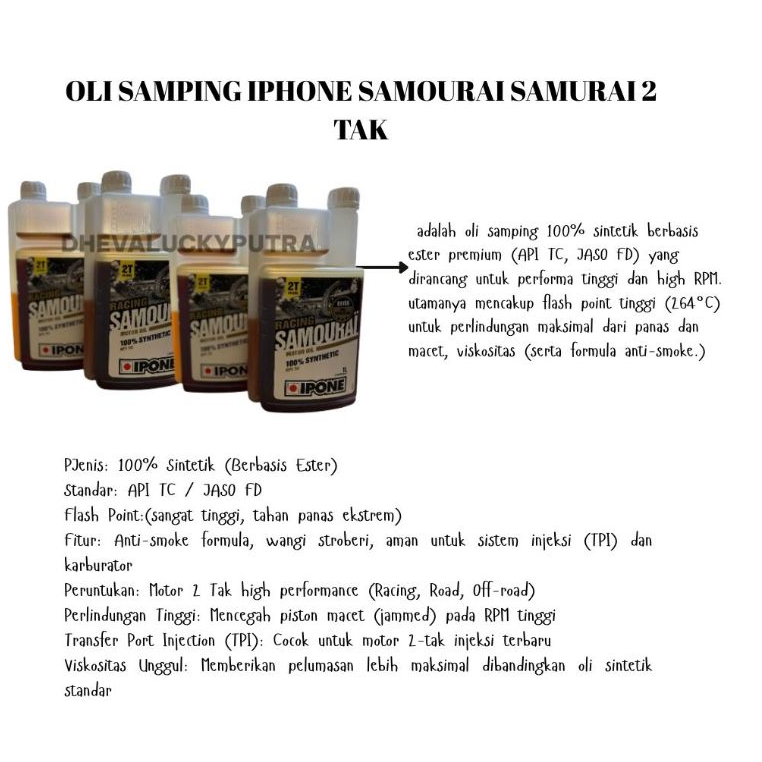 OLI SAMPING IPHONE SAMOURAI SAMURAI 2 TAK