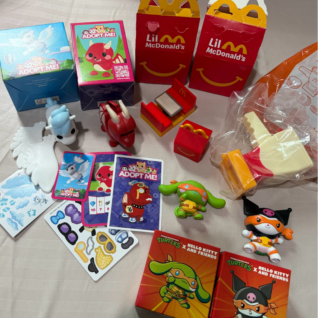 happy meal toys mcd sanrio tmnt ninja turtle kuromi cinnamoroll hello kitty and friends lil mcd mini