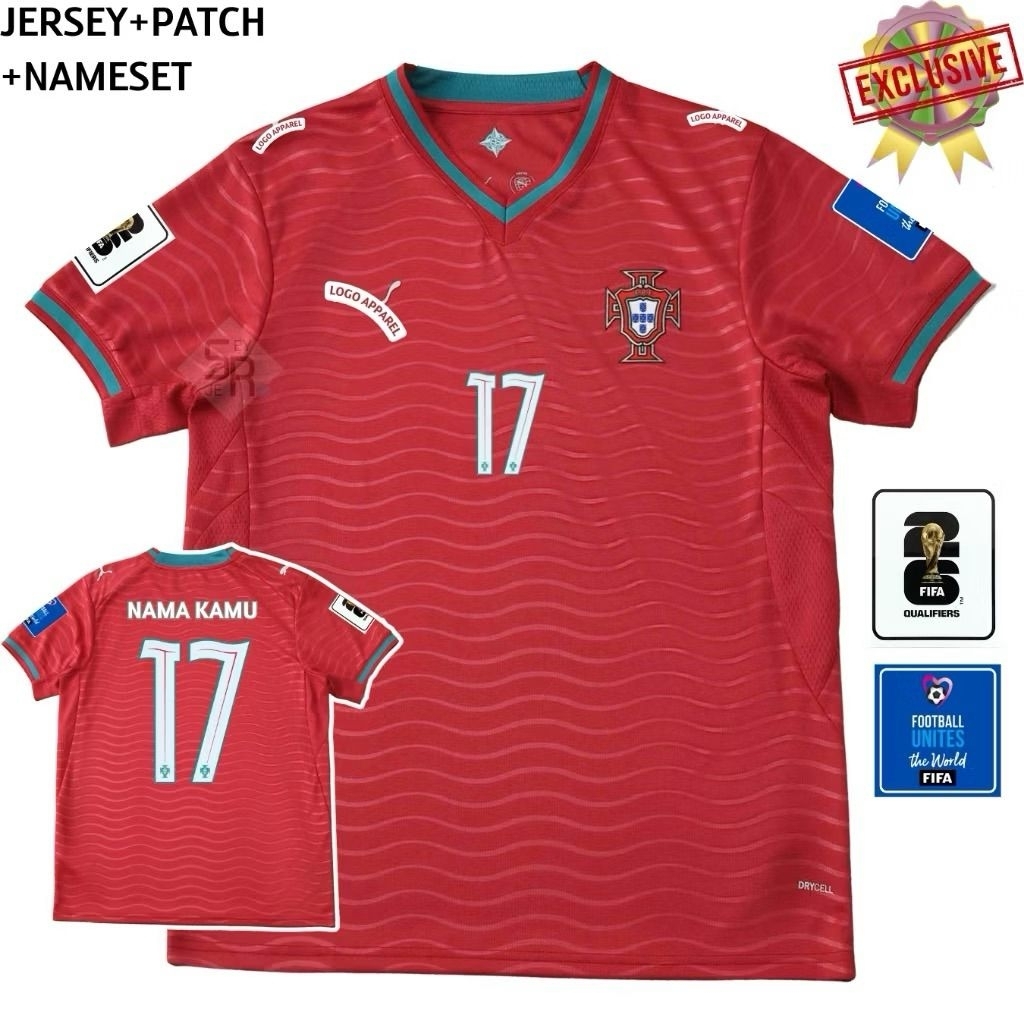 Jersey Portugal Home World Cup 2026 2027 Grade Original - Jersey Portugal Piala Dunia High Quality