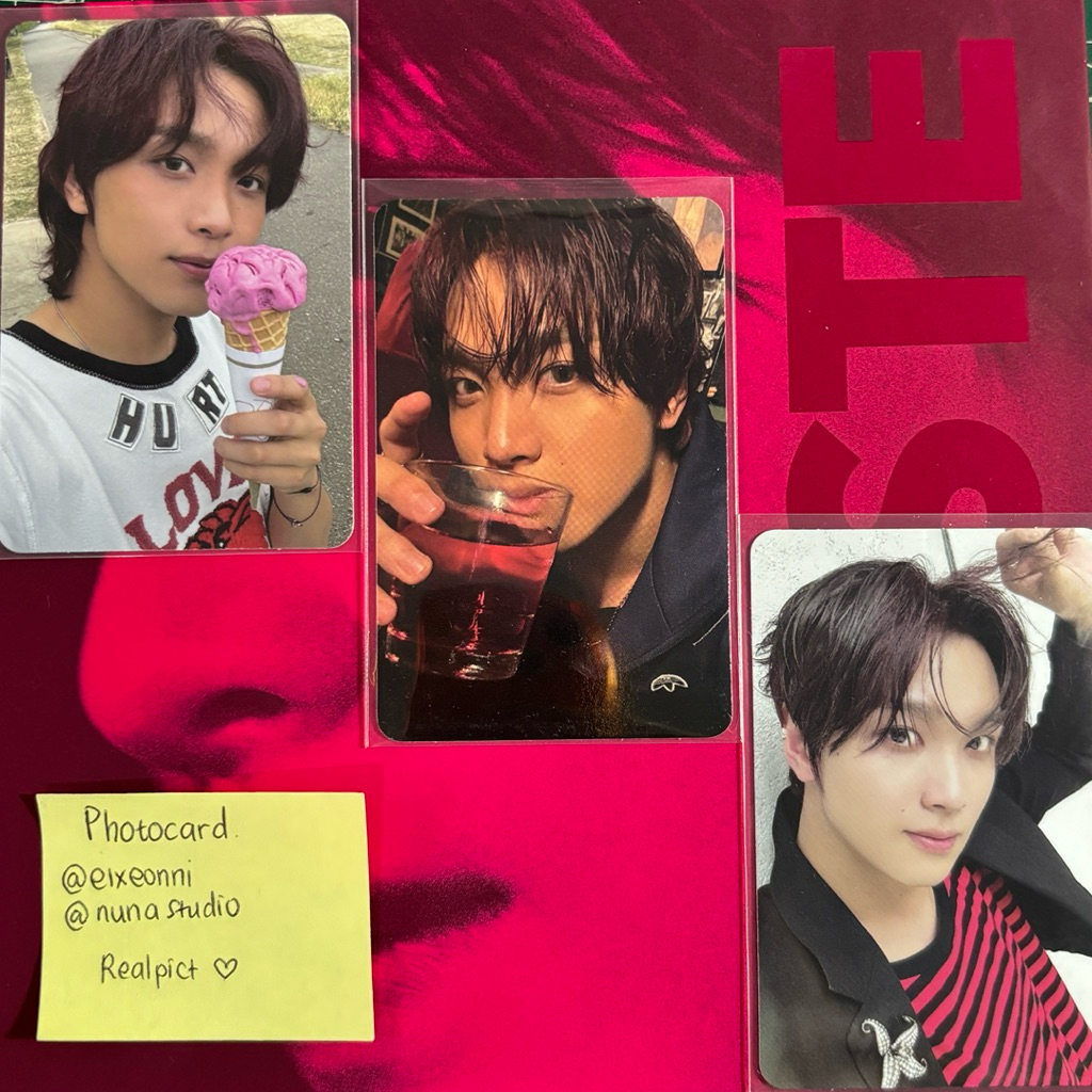 PHOTOCARD HAECHAN ICE CREAM HAECHAN WINE ALBUM SAVORY TASTE PC HAECHAN ES KRIM HAECHAN FULL SPREAD T