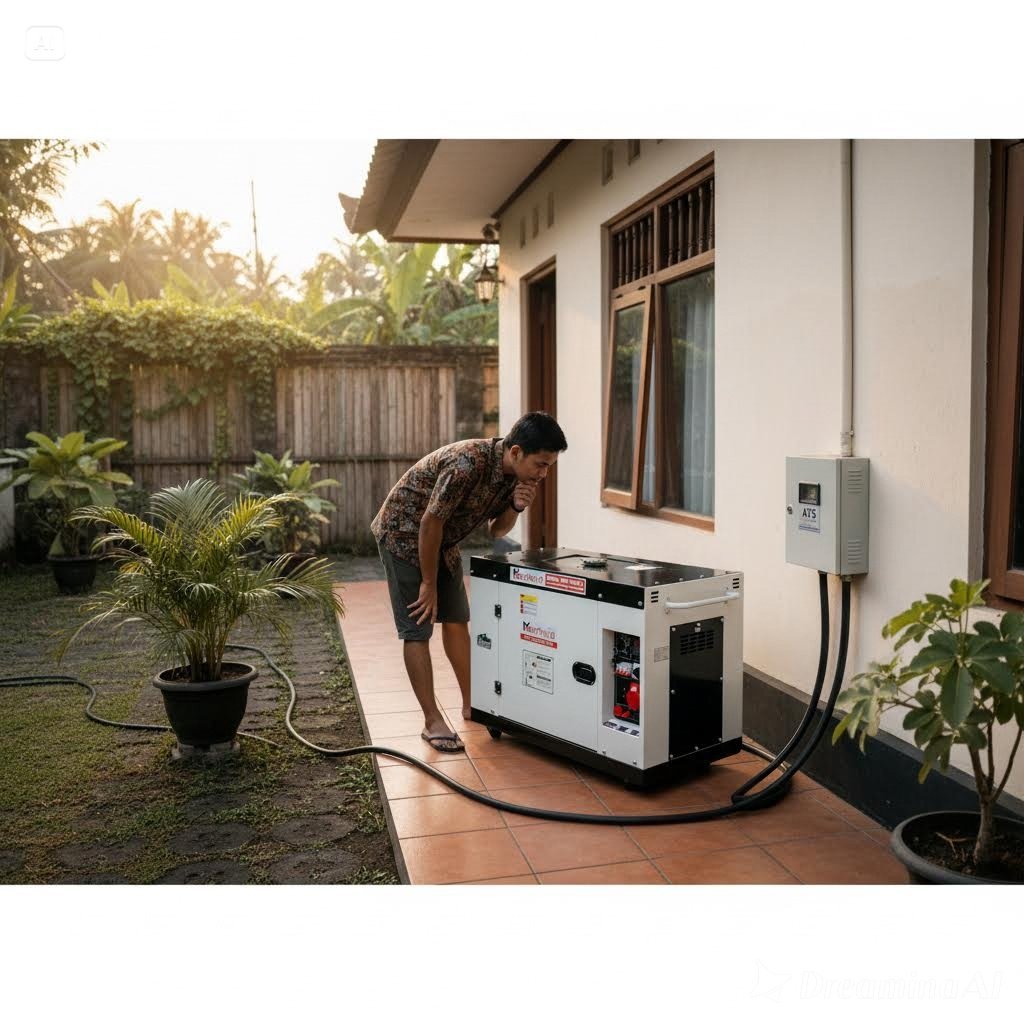 Genset Silent 12 KVA Montoya MDG 13000-3 USA Technology / Genset Solar Output 8800watt