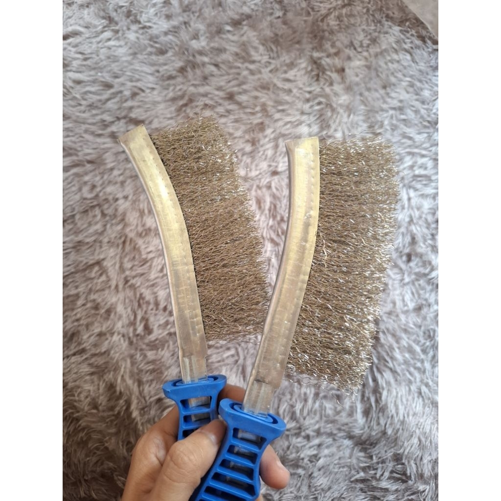 VEGAS_Sikat kawat melengkung gagang GG PVC