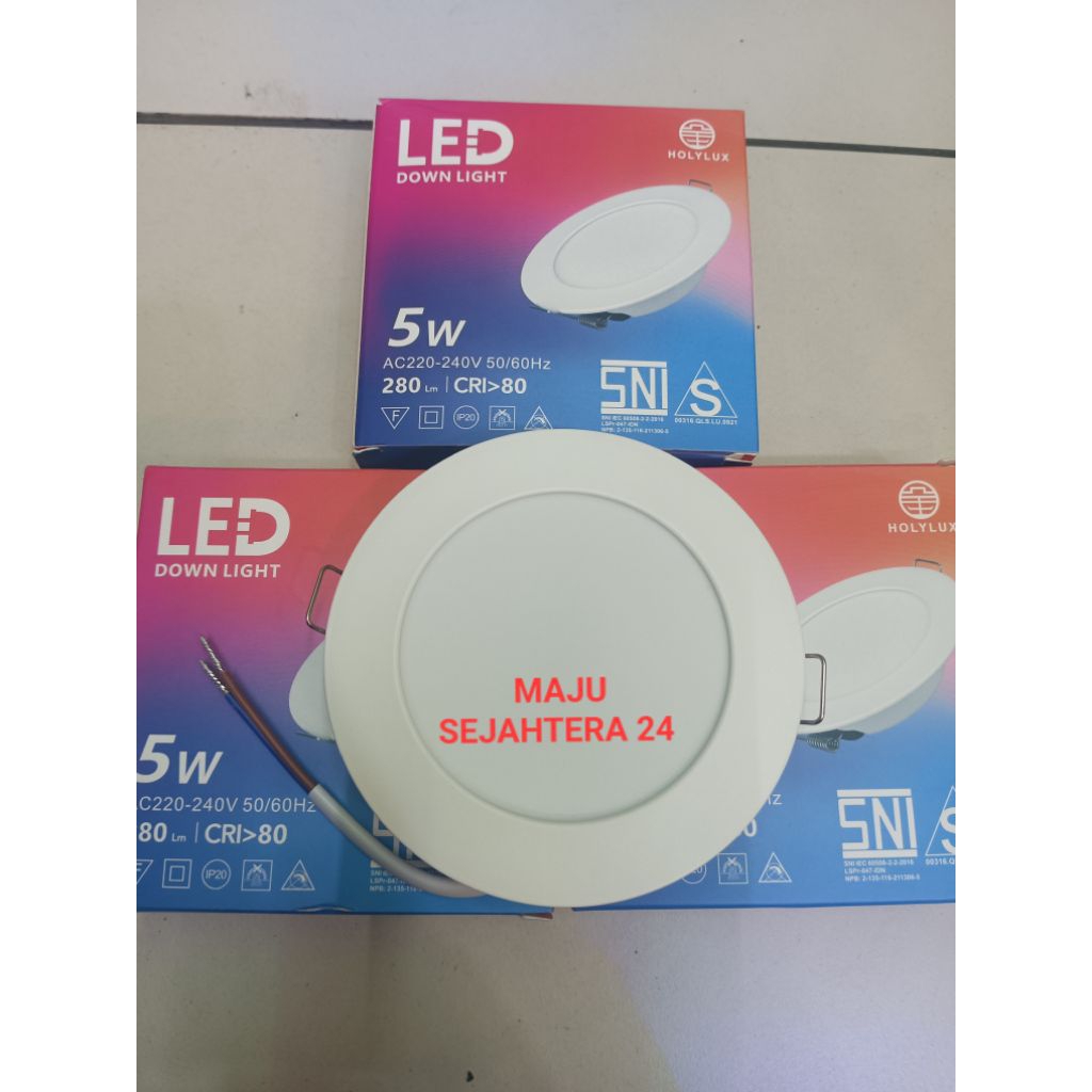 Lampu LED down light 5 watt Lampu downlight flapon