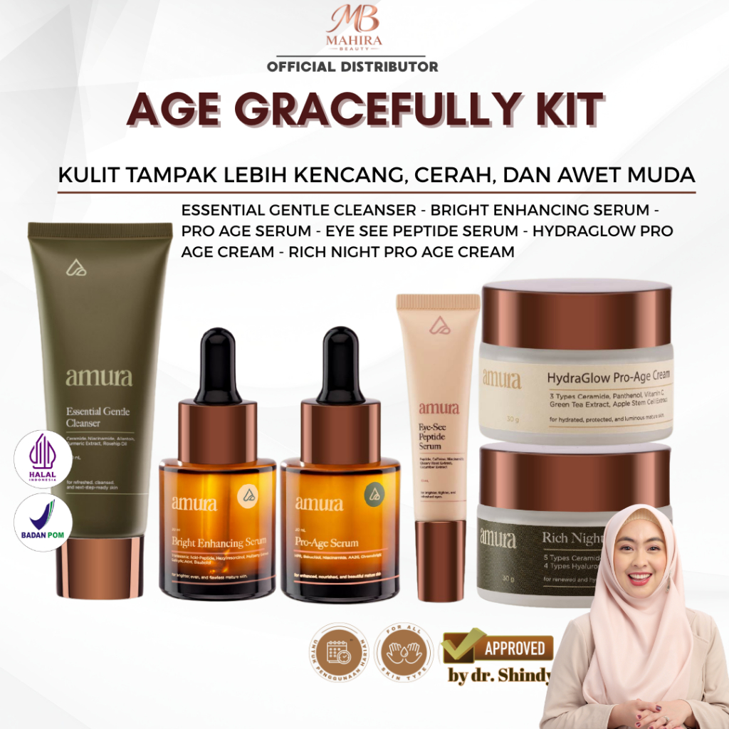 [AMURA] Amura Paket Age Gracefully Kit Skincare Dewasa by dr Shindy Putri c2
