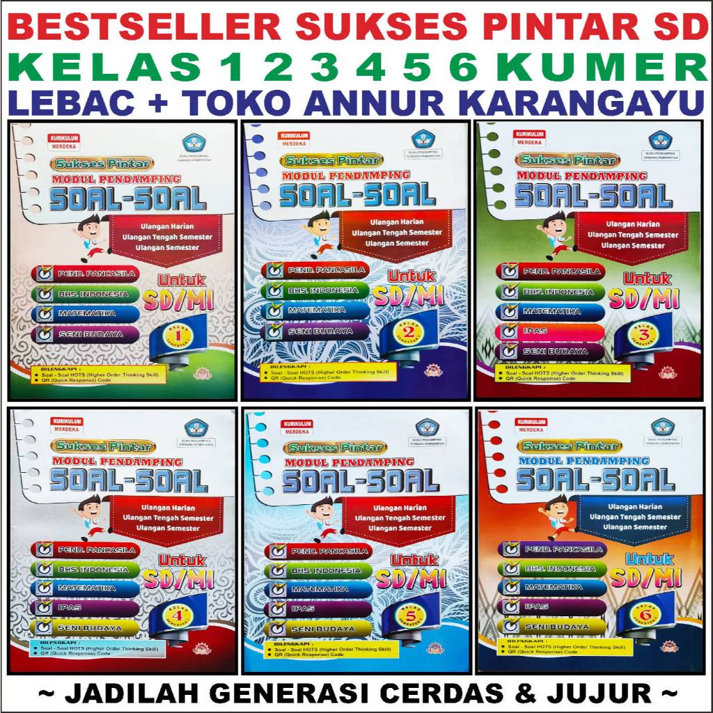 Lebac9+1 Bank Soal + Kunci Sukses 9 Bonus 1 Kelas 1 2 3 4 5 6 SD Best Seller Beli 9+1 Gratis Sukses 
