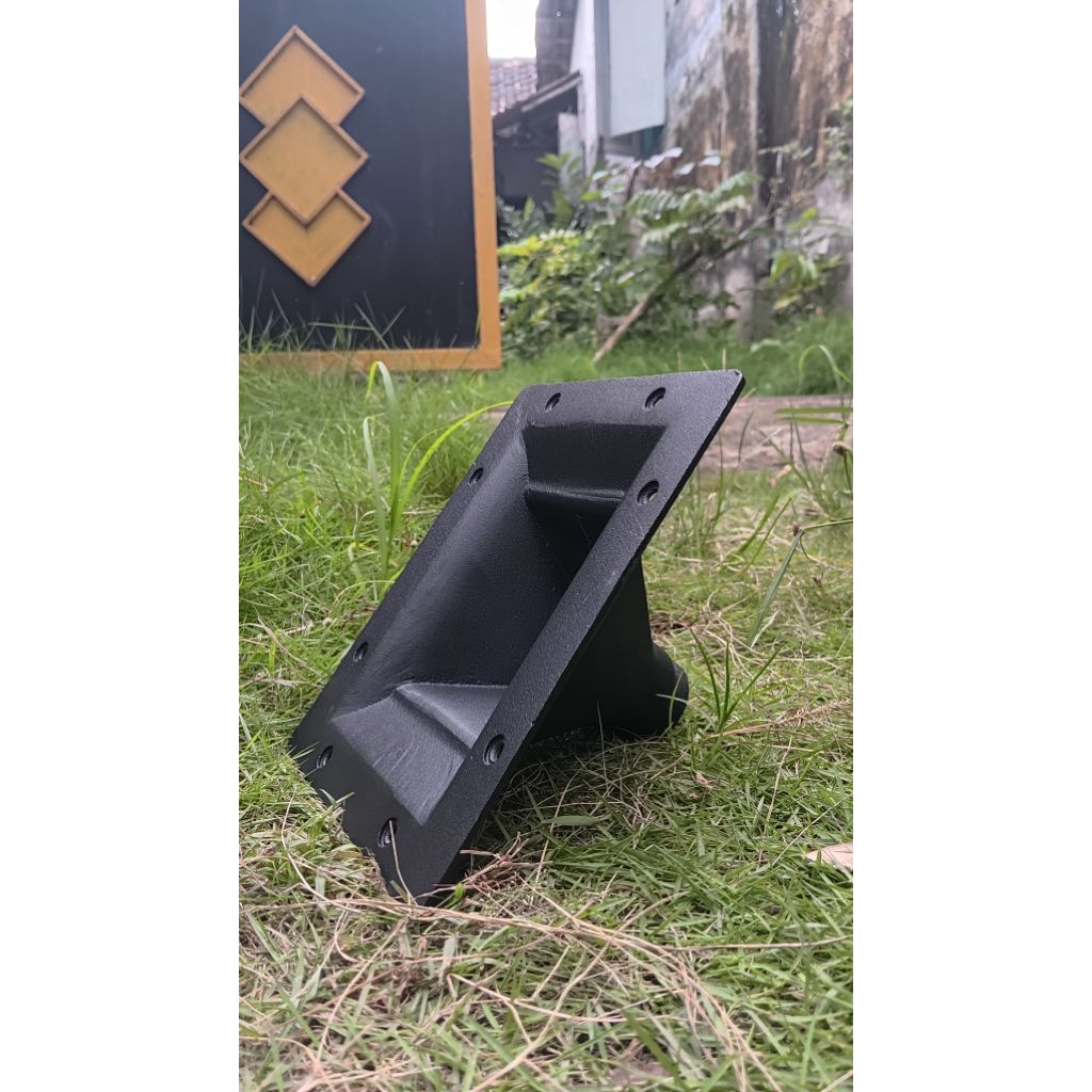 Horn Corong Tweeter 15x19 bahan Alumunium Cor Hitam