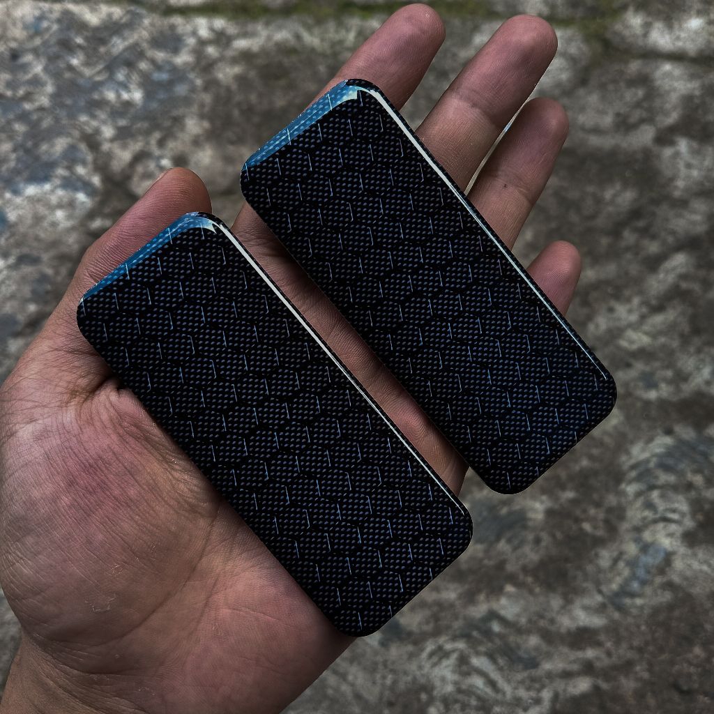 Tutup Body Batrai Panel T99 Acrylic Black Carbon Glossy
