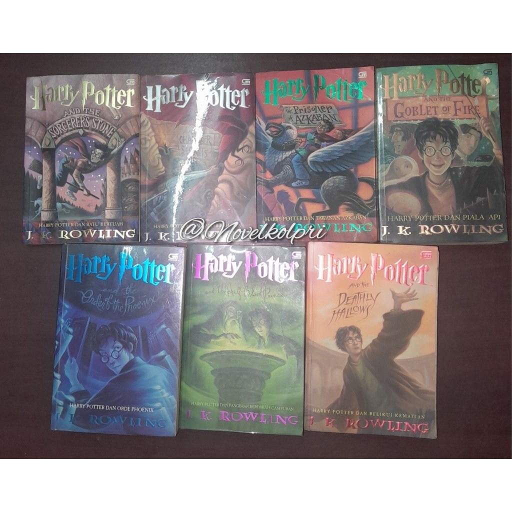Novel SET 7 Buku Harry Potter ORIGINAL