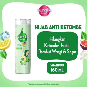 Sunsilk Hijab Anti Ketombe & Menthol Dingin Shampoo 160 ml