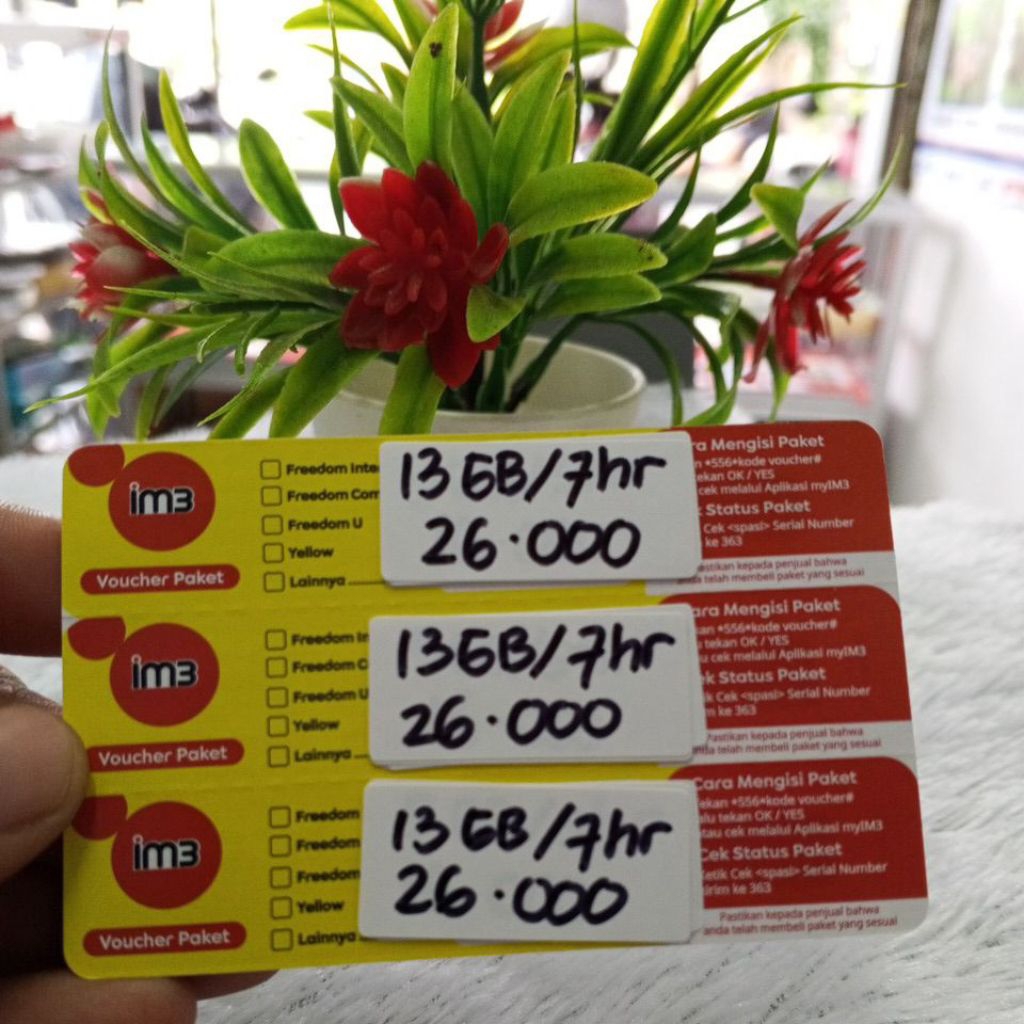 VOCER INDOSAT 13GB 7HARI