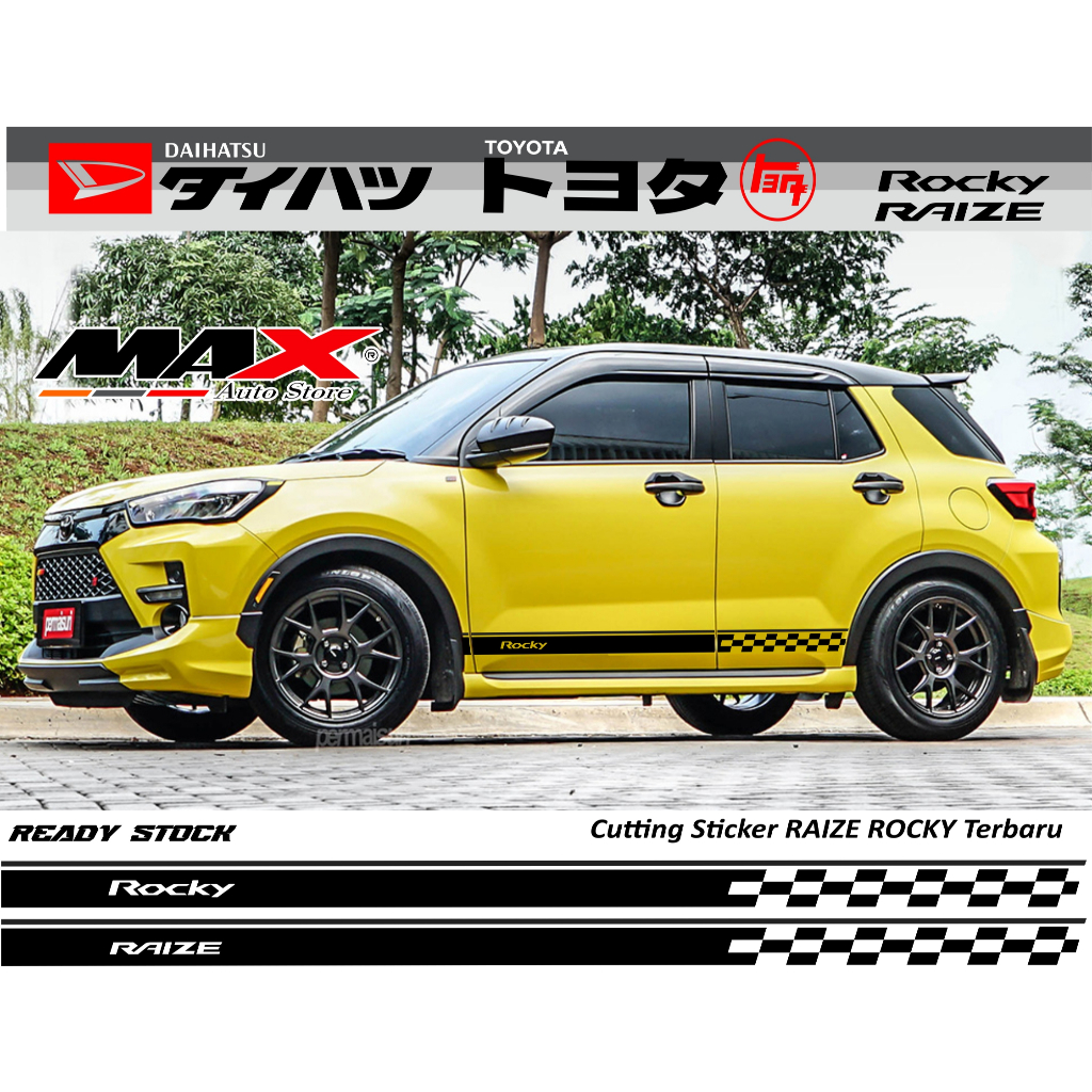 STICKER TOYOTA RAIZE DAIHATSU  ROCKY STIKER BODY SAMPING RAIZE ROCKY