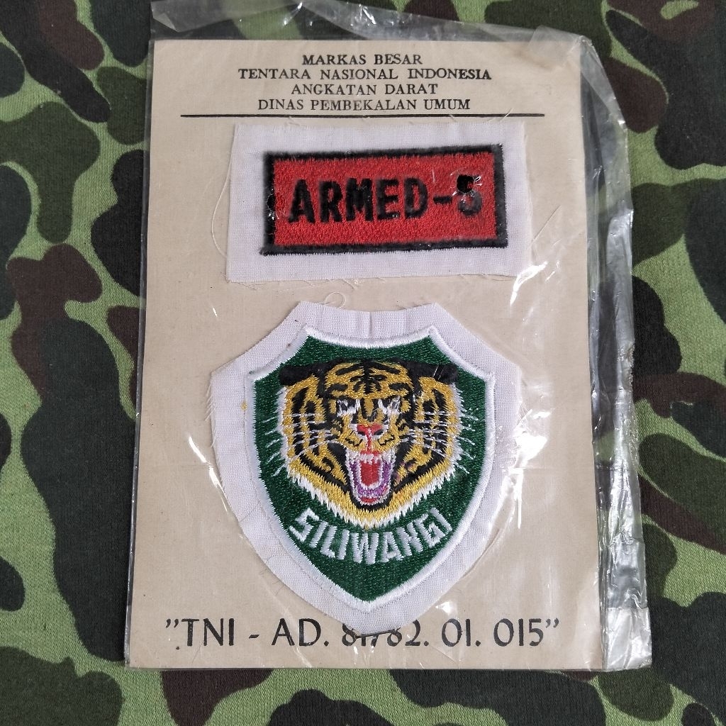patch tentara jadul tahun 19i0 koleksi militer jaman dulu patch abri jadul tentara siliwangi koleksi