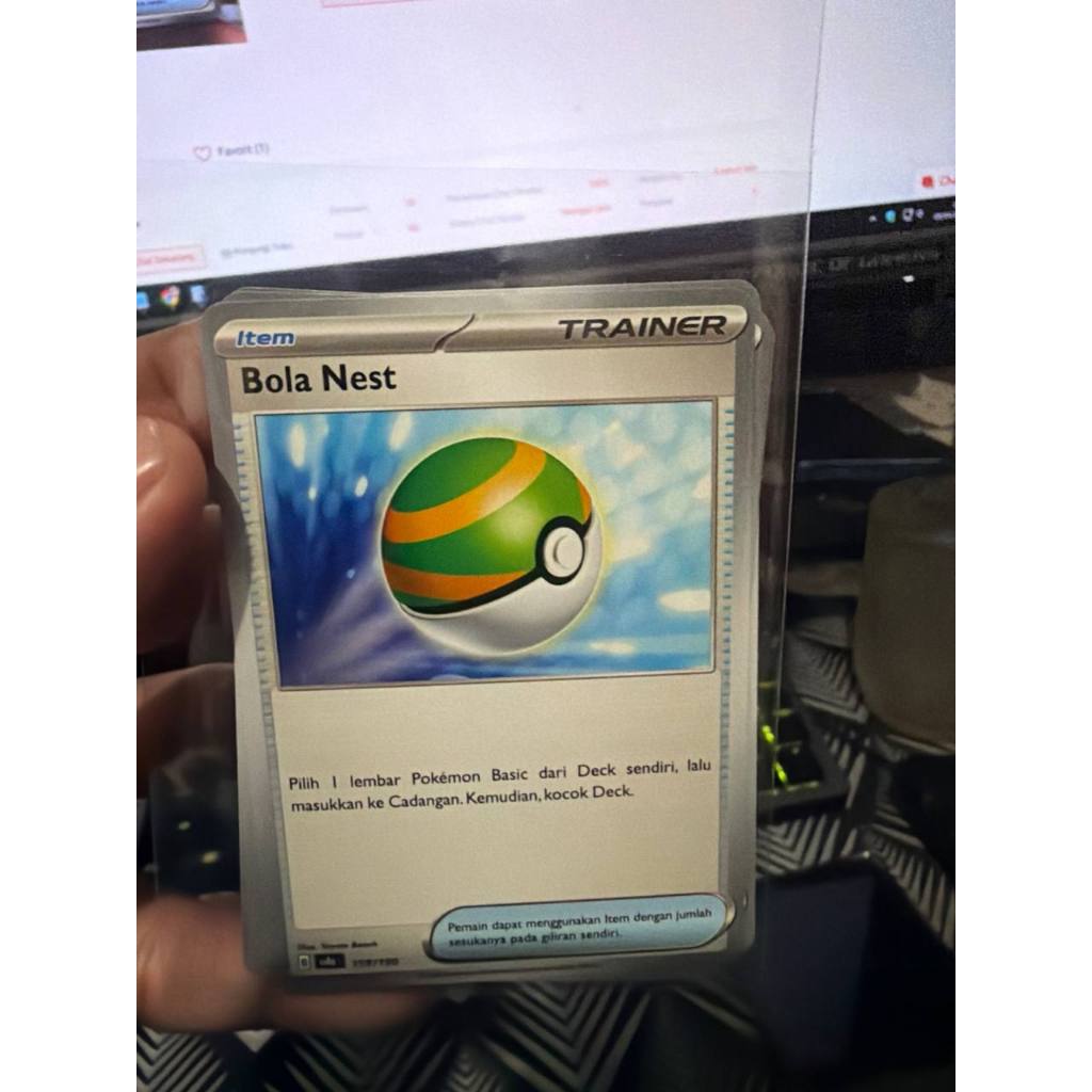 Bola Nest Kartu Trainer Item Nest Ball Pokemon Indonesia TCG