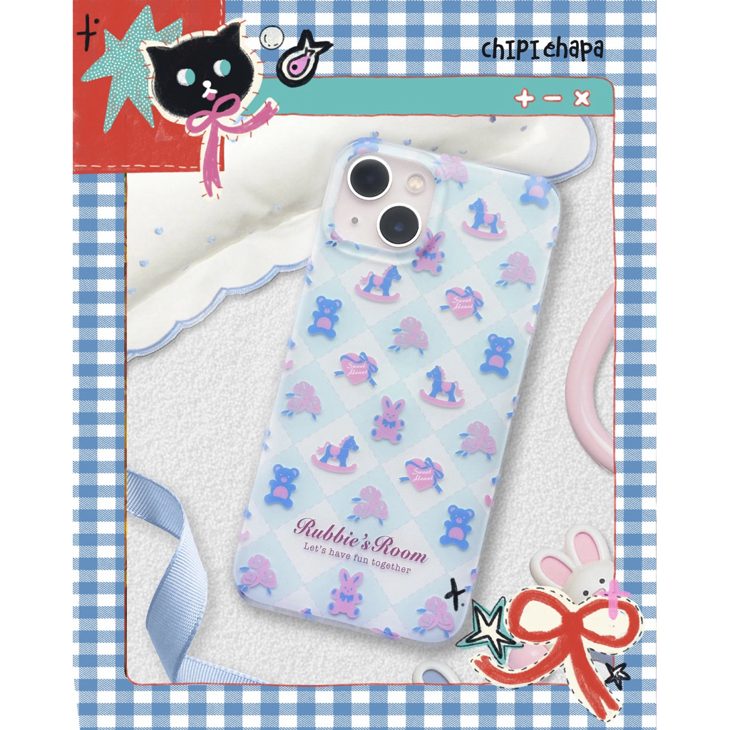 CHIPI CHAPA iPhone Case Rubbies Room – Balletcore Y2K Cute Aesthetic Casing