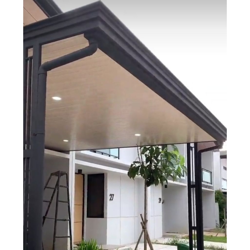 kanopi pelapon PVC atap galvalum