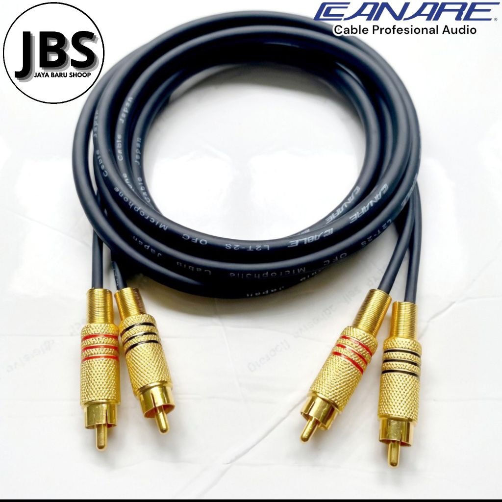 kabel rca 2 ke 2 / jack rca sepasang L&R