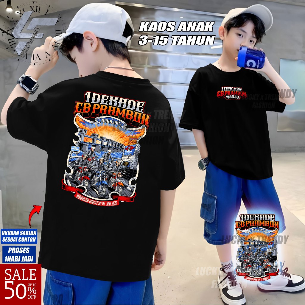 Kaos ANAK ACARA 1 DEKADE CB PRAMBON NGANJUK ORIGINAL Tgl 7 JUNI 2026