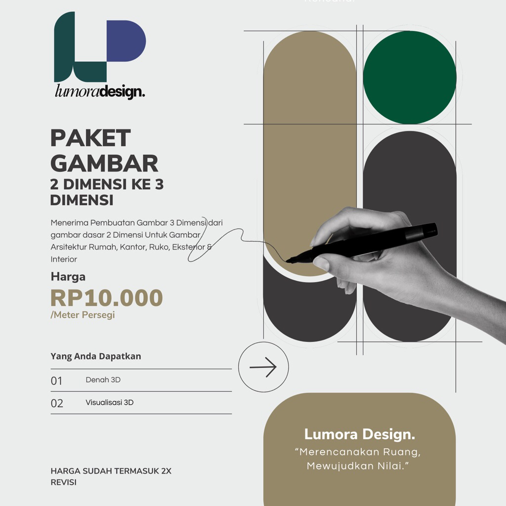 Paket Gambar 2 Dimensi ke 3 Dimensi