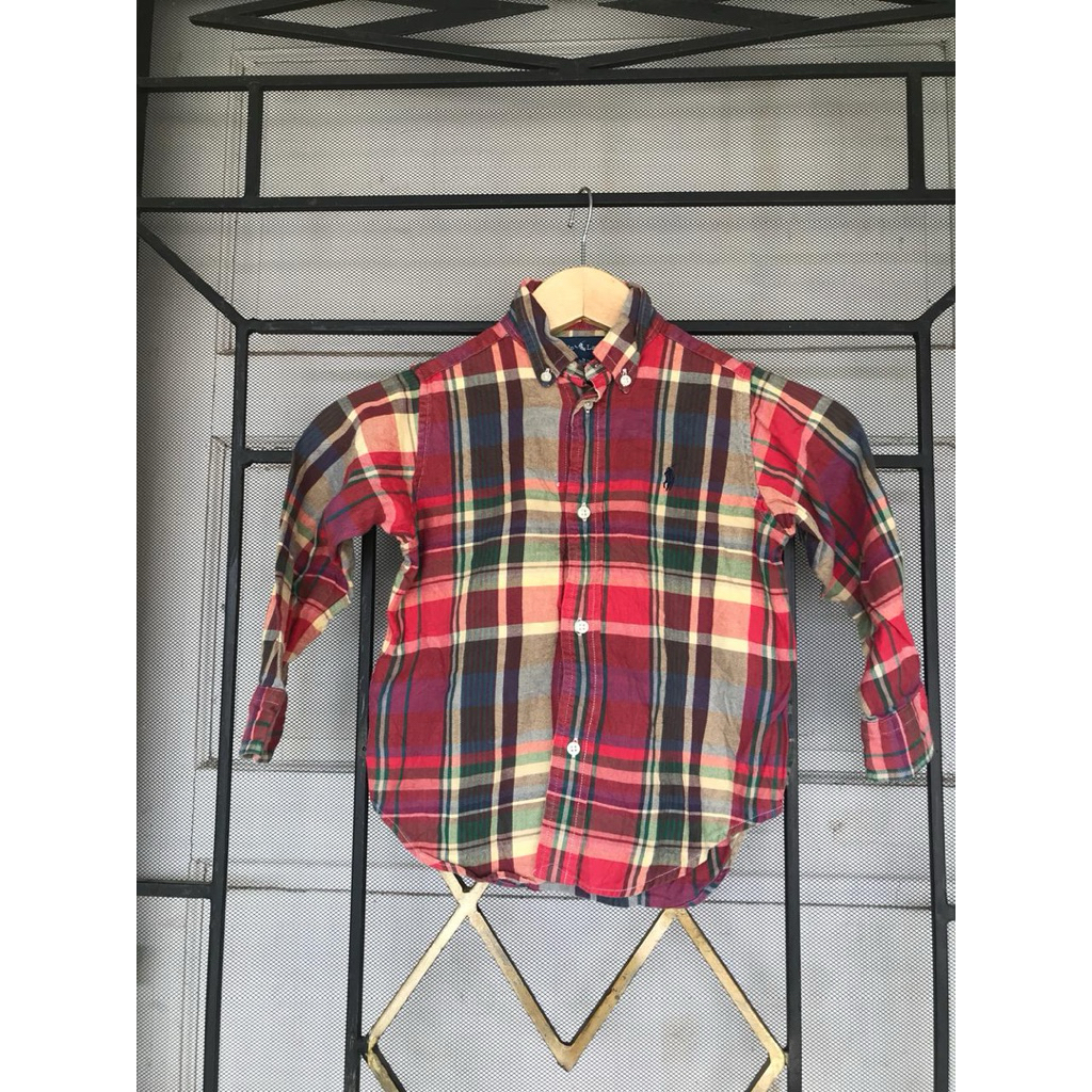 Kemeja Anak Ralph Lauren 1-2 Tahun Original Motif Kotak
