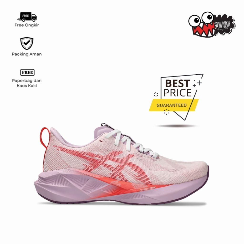 Sepatu Running Novablast 5 White/Coral Reef Women's