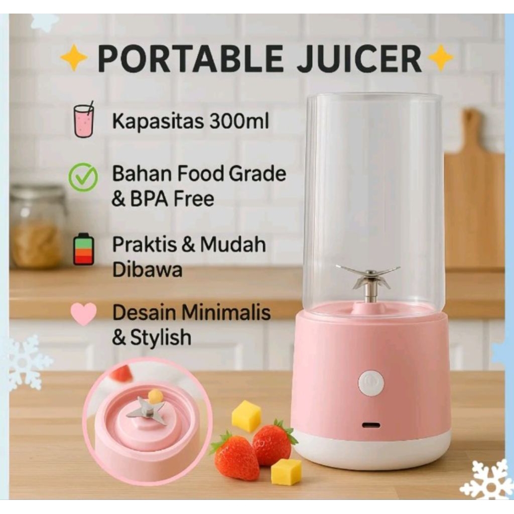 Blender Jus Portable NEW Blender Jus MGE-002 Portable Juicer Blender