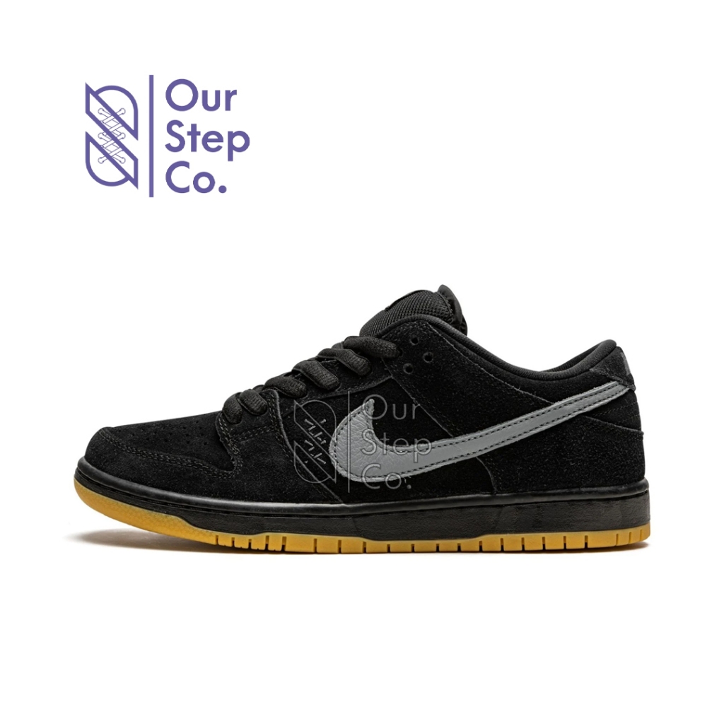 Sepatu Nike SB Dunk Low Black Gum Original BNIB