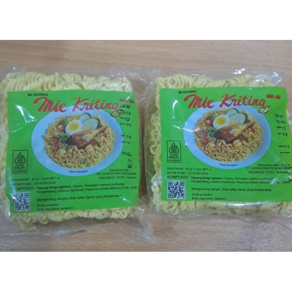 MIE KRITING / MIE KERING PER BUNGKUS