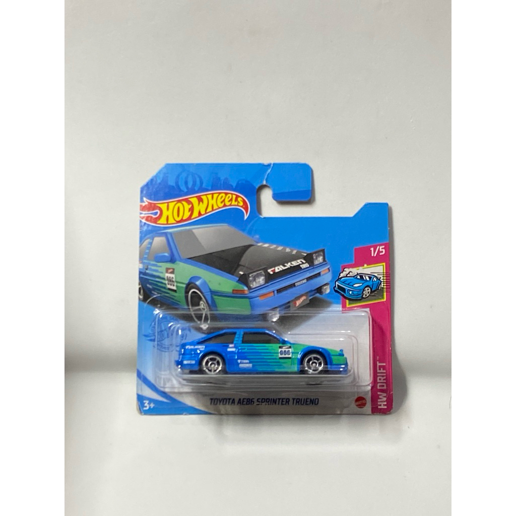 Hotwheels AE86 Falken Short Card (Rare)