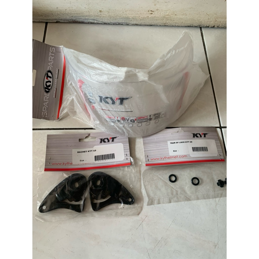 Kaca helm kyt C5 / Rachet helm kyt C5 / tear of lock helm kyt c5