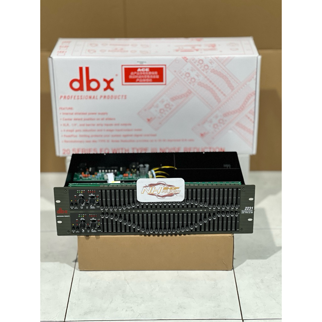Equalizer DBX2231 MACRO DBX 2231 MAKRO 2 x 31 Channel Dual Channel Equalizer Equalizer Macro Dbx 223