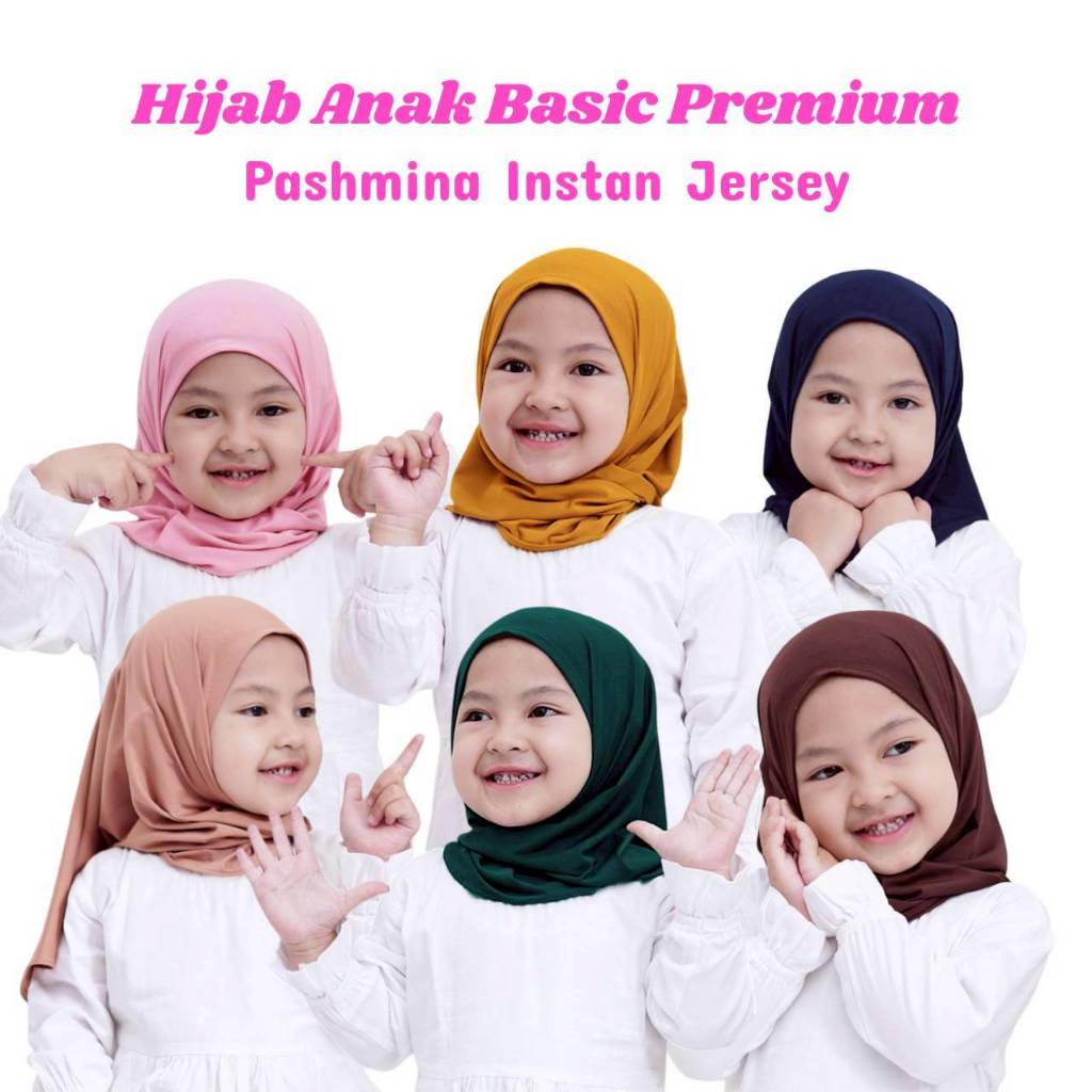 Pashmina Instan Anak 1-4 Tahun / Jilbab Anak Bayi Premium / Hijab Anak Perempuan Premium