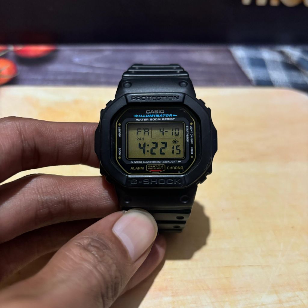 Casio G-Shock DW-5600E Gold Button Series