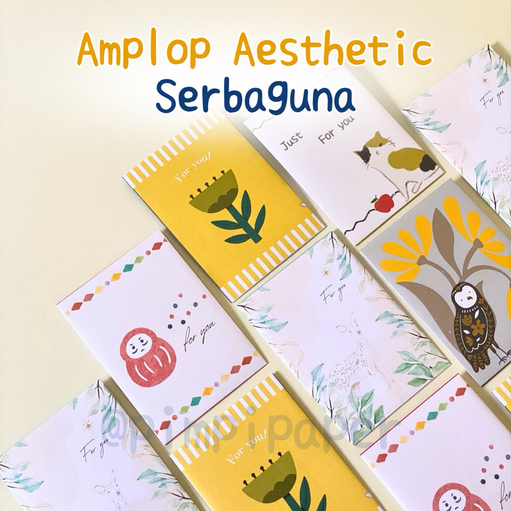 AMPLOP SERBAGUNA AESTHETIC | AMPLOP KONDANGAN, UCAPAN, GIFT | Design Unik dan Lucu